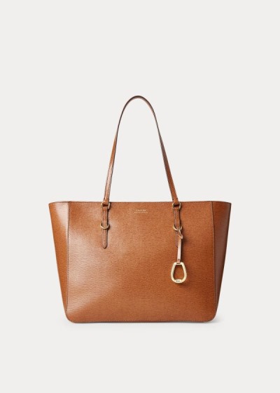 Bolsa de compras Ralph Lauren Mujer Marrom - Saffiano Leather - GELBY6730